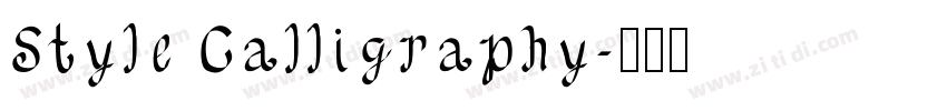 Style Calligraphy字体转换